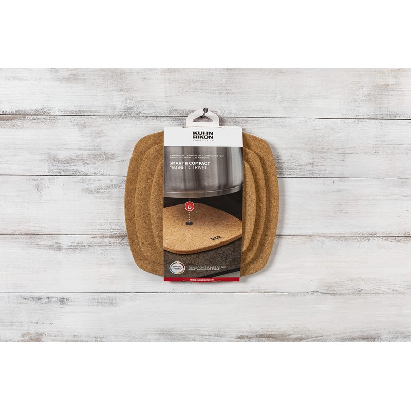 KUHN RIKON Smart & Compact Magnetic Trivet, Set of 3,