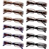 Gr8Sight 12 Pack Ladies Reading Glasses with Pattern Design for