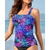 Yonique Tankini Tops for Women Swimwear Top Only Tummy Control