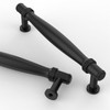 Asidrama 10 Pack 5 Inch(128mm) Matte Black Kitchen Cabinet Handles,