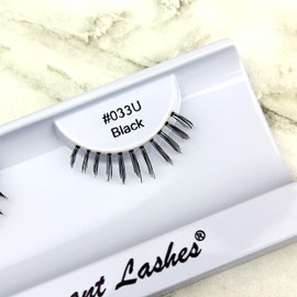 Elegant Lashes #033 Black (Triple Pack - 3 Pairs) | Premium 100% Human Hair Under/Bottom/Lower Lashes