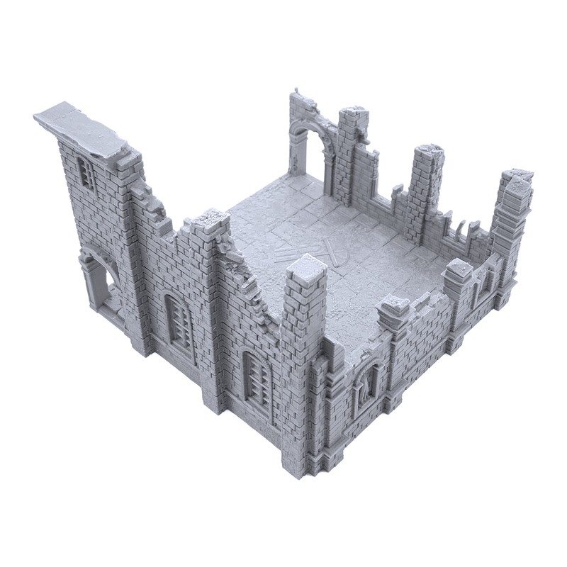 Caribbean Church by Printable Scenery, 3D Printed Tabletop RPG Scenery