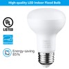TORCHSTAR 8-Pack BR20 LED Bulbs, Indoor Flood Light R20, Dimmable,