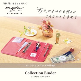 Lihit Lab Myfa N3320-4 Collectables Binder, Apricot Orange