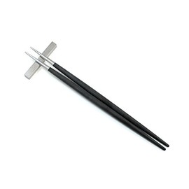 Cutipol GOA Black GO29 Chopsticks + Chopsticks Rest Set