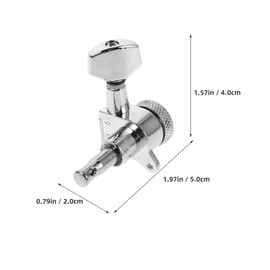 Kisangel 6pcs String Tuning Pegs for Acoustic and Electric Guitars Locking Tuners for Precise Tuning and Enhanced Sound Reliable and Secure Guitar Peg Parts