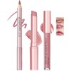 Caedelfly 3 in 1 Nude Pink Lipstick&Lip Gloss&Lip Liner Combo