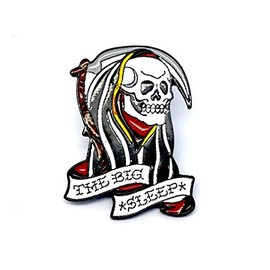 Patch Nation Gevatter Tod - The Big Sleep Metal Button Badge Pin Pin Badge