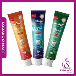 HALAGEL Ubat Gigi Herbal Blast / Herbal Green / Miswakgel