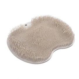 Foot Back Body Scrubber Massager Pad Shower Bath Exfoliating Brush Cleaning Mat - TPR Bath Brush Mat with Suction Cups, Anti-Slip, 30x25cm