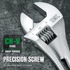 SK 3-Piece Adjustable Wrench Set, 6-Inch, 8-Inch, 10-Inch, Cr-V Steel,