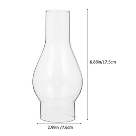 Uonlytech Cylinder Lamp Glass Petroleum Lamp Cylinder Glass Replacement Glass Oil Lamp Glass Shade Glashütte Lamp Glass Top Diameter 3.5 cm Bottom Diameter 5.4 cm