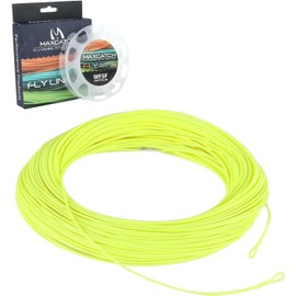 Maximumcatch Fly Fishing Line with Loops, Floating Fly Line 100ft WF3F/4F/5F/6F/7F/8F, Six Color (WF8F, Yellow)