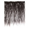DAIXI Sew in Weft 0.6cm Thickness Human Hair Dreadlock Extensions,