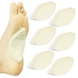 VIVEsole Arch Support Pads (12 Pack) Adhesive Felt Foot Insert - Men Women - for Shoes...