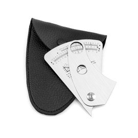 QWORK® Welding Gauge, Stainless Steel Fan-Shaped Welding Gauge, 0.1 mm Precision