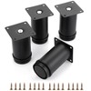 BTSKY 4Pcs 4 Inch Adjustable Replacement Furniture Legs Feets -