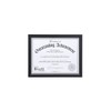 Malden International Designs Wooden Document Frame, 8.5x11, Black