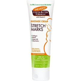 Palmer's Cocoa Butter Formula Crema Concentrada de Masaje para las Estrías con Manteca de Cacao, Vitamina E, Colágeno, Elastina, Aceite de Argán y Manteca de Karité, 125g
