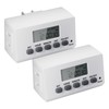 BN-LINK Indoor Digital Timer Outlet,24 Hour Light Timer Easy Programmable,Mini