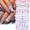 4th of July Nail Stickers Independence Day Nail Decals 6PCS