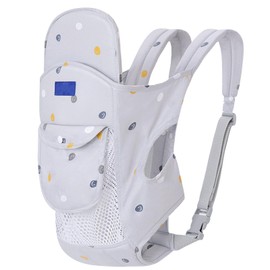 Kangaroo Baby Carrier Ergonomic Sling Traditional Wrap Portable Breathable Mesh Gray