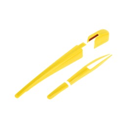 REPAIROCK 1 Set Rear Window Wiper Arm Blades Cover Trim for Jeep Wrangler JL JLU 18-24 Rear Windshield Wiper Arm Blades Cover Trim ABS Yellow