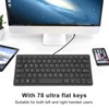 78 Keys Language Ultra Thin Keyboard Plug and Play Splash