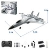 QuirkyGlee Rc Plane F-22, Stealth Raptor Remote Control Airplane 3