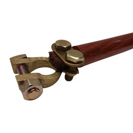 Ter-Mex TM3 - 2X Battery Solid Brass Automotive Cable Ends Terminals Top Post Clamps Connectors (Pack of 2)