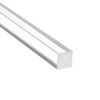 sourcing map Acrylic Square Rod,Clear,10mmx10mmx250mm Solid Plastic PMMA Bar Stick