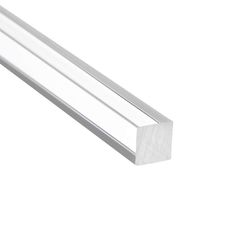 sourcing map Acrylic Square Rod,Clear,10mmx10mmx250mm Solid Plastic PMMA Bar Stick