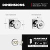 Kwikset Maven Interior Privacy Door Knob with Lock, Square Door