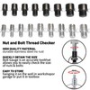 Nut and Bolt Thread Checker 26 Male/Female Thread Gauges (14