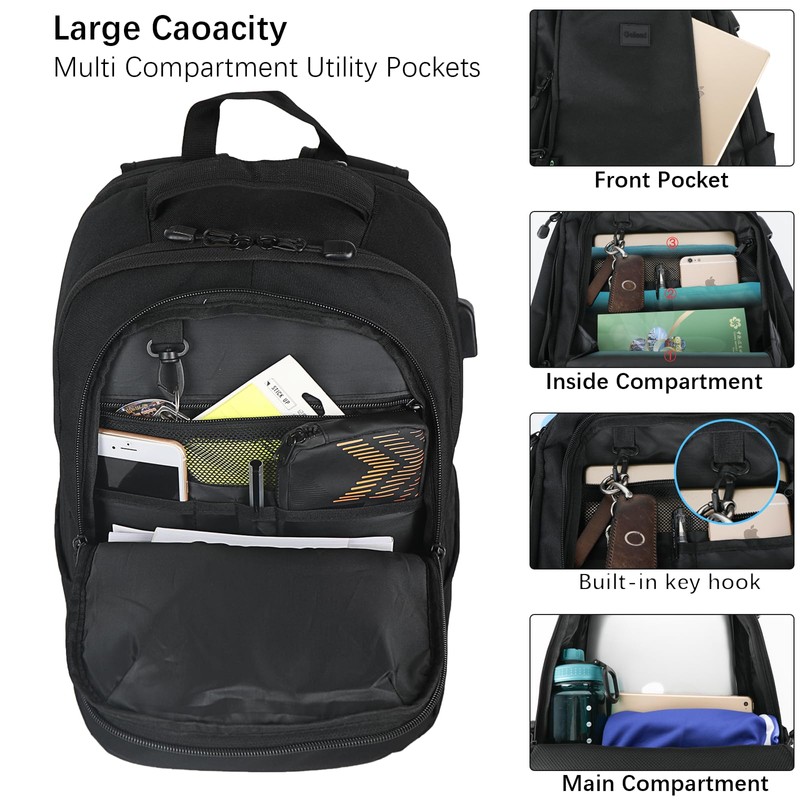 Goloni Multi-functional Travel Backpack, Large Capacity for Men Women Waterproof