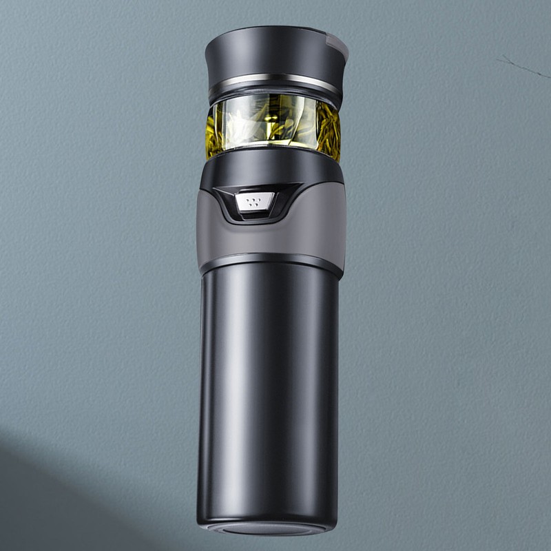Tea Bottle with Infuser Tea Tumbler Stainless Steel Double Layer