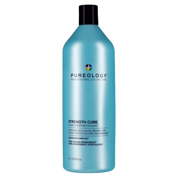 Pureology Strength Cure Strengthening Conditioner for Damaged & Color Treated Hair, 33.8 Fl Oz