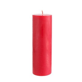 Mega Candles Unscented Red Round Pillar Candle, Hand Poured Premium Wax Candles 3 Inch x 9 Inch, Home Décor, Wedding Receptions, Baby Showers, Birthdays, Celebrations, Party Favors & More