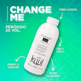 KÜÜL - Change Me Peróxido en Crema 20 Volúmenes 135 ml, para Cabello, Fórmula Avanzada para Aclaración, Cuida del Cabello, Promueve Oxigenación y Eliminación de Pigmentos Naturales o Artificiales