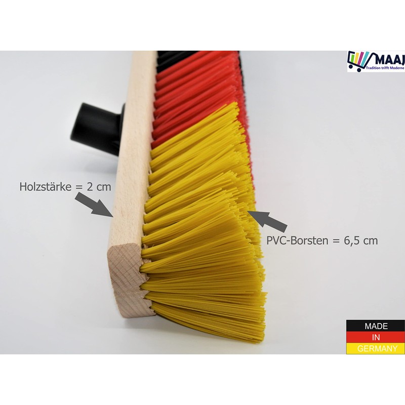 Maaj 40 cm Germany Road Broom Wood + PVC Bristles