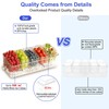 Large Ice Chilled Condiment Caddy，Chilled Condiment Containers Server with Lids