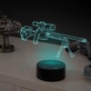 Optical Illusion 3D Weapon Night Light 16 Colours Different Remote