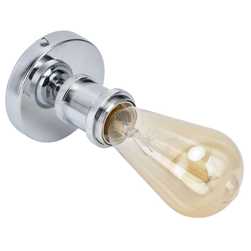 2Pcs Silver Bulb Socket, E26 E27 Modern Ceiling Lamp Light