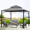 SCOCANOPY Replacement roof for Target Madaga Gazebo Model L-GZ136PST,Grey