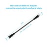 Belker 2-Pin Polarity Reverse Converter Cable Plug Universal AC Adapter