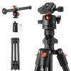 K&F Concept 76 inch Camera Tripod with Rotatable Multi-Angle Center