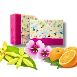sudsverse Essential Oil Artisan Soap | Handmade Cold Process Natural Soap for Sensitive, Aromatherapy Skincare (Floral Fiesta)
