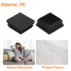 sourcing map 18Pcs Square Plastic Plug Insert, 1.57" x 1.57"