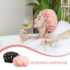 2 Packs Shower Cap Elastic Band Waterproof Bath Caps Double