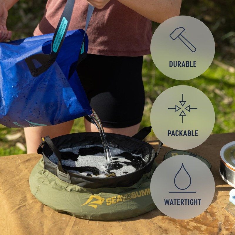Sea to Summit Collapsible Camp Kitchen Sink, 5 Liter